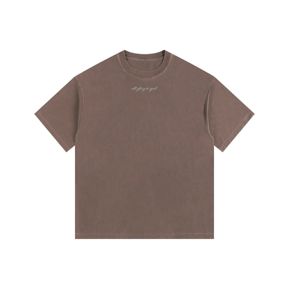 Vintage Washed Oversized Cotton T-Shirt
